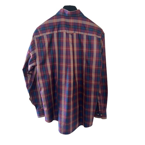 Cabela's Shirt Medium Tall Long Sleeve Button Down Plaid Outfitter Series Pocket - Picture 3 of 3
